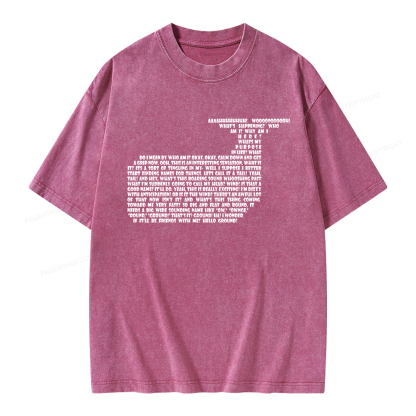 Pagewings Sci-Fi Book Lover Unisex Washed T-shirt