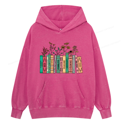 Pagewings Book Lover Unisex Washed Hoodie