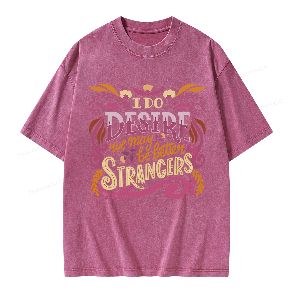 Pagewings Better Strangers Unisex Washed T-shirt