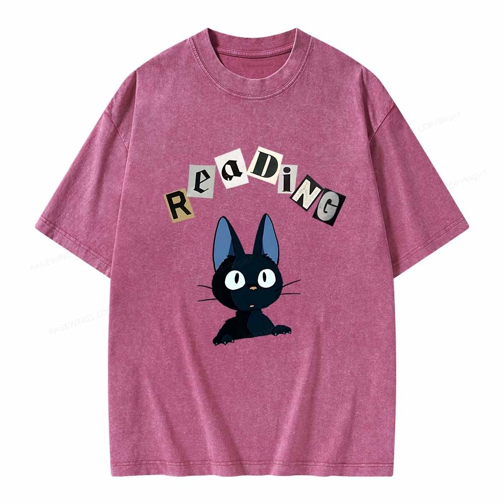 Pagewings Reading Unisex Washed T-shirt