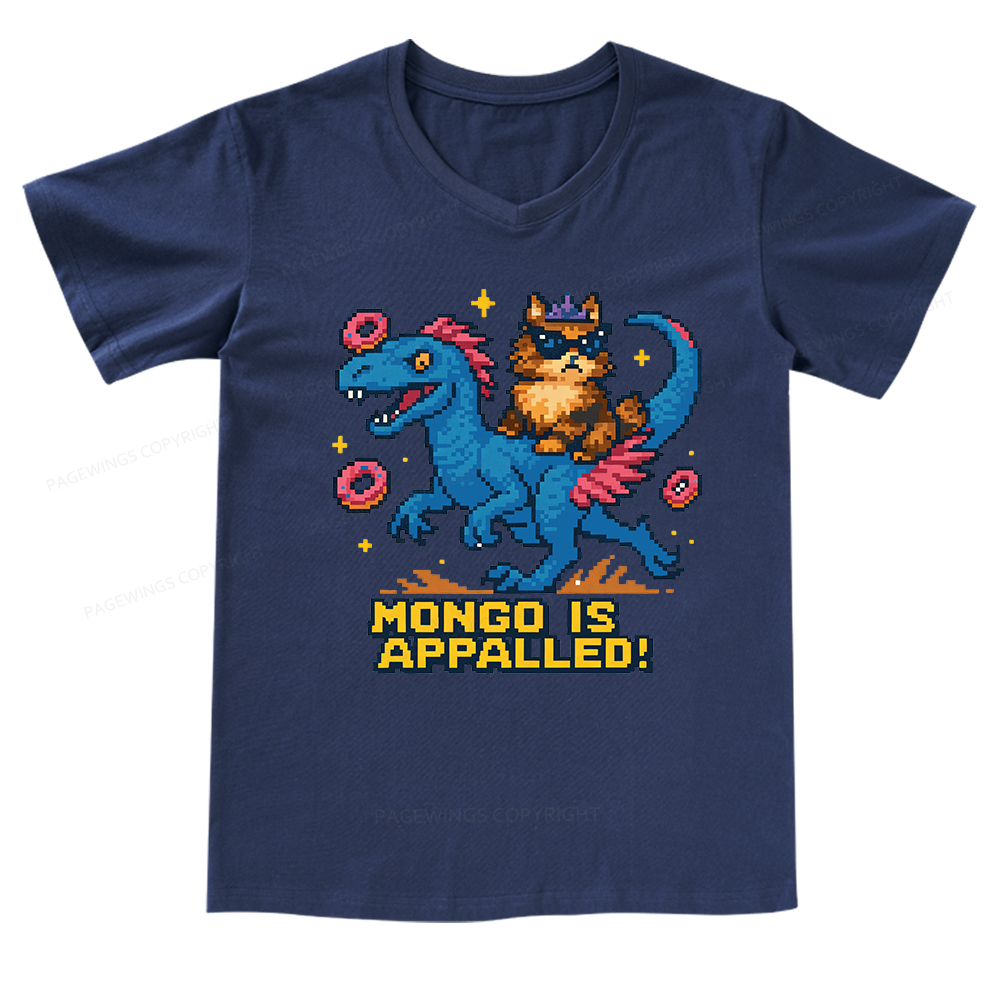 Pagewings Mongo Is Appalled V-neck T-shirt