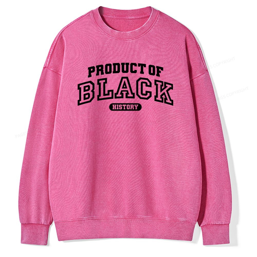Pagewings Product of Black History Washed Sweatshirt
