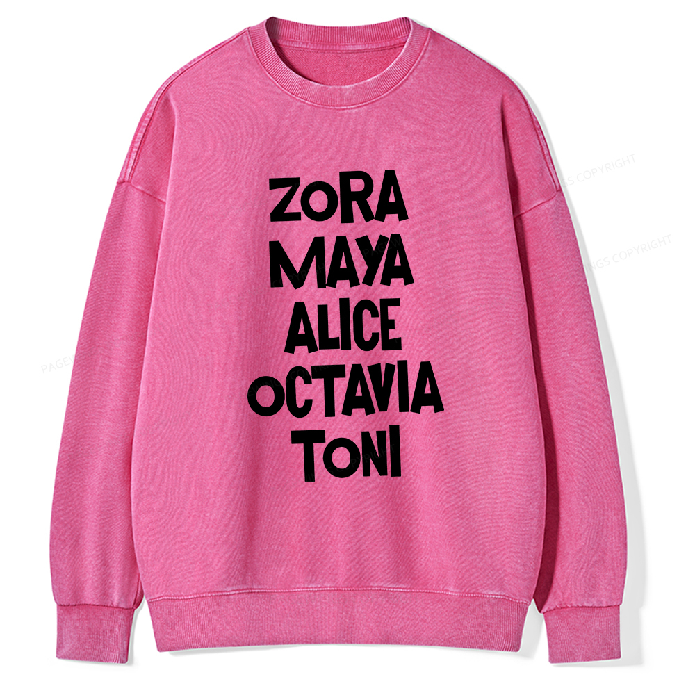 Pagewings Book Lovers and Writers Washed Sweatshirt