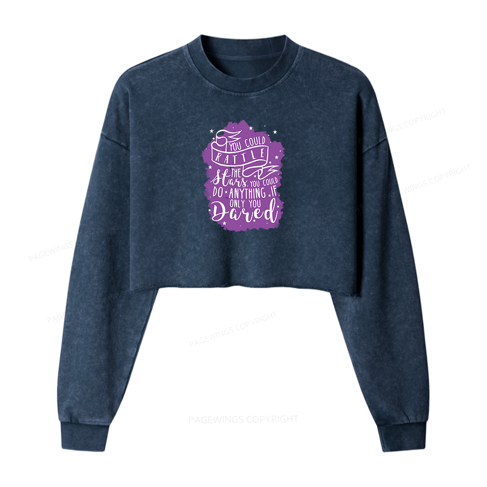 Pagewings  Rattle the Stars Washed Crop Sweatshirt