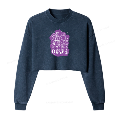 Pagewings  Rattle the Stars Washed Crop Sweatshirt