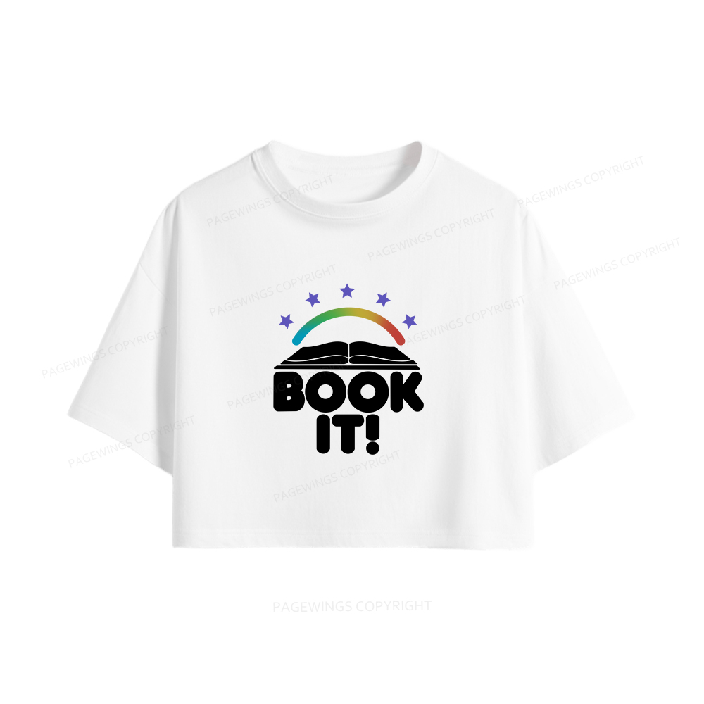 Pagewings Book It Women Crop Tops