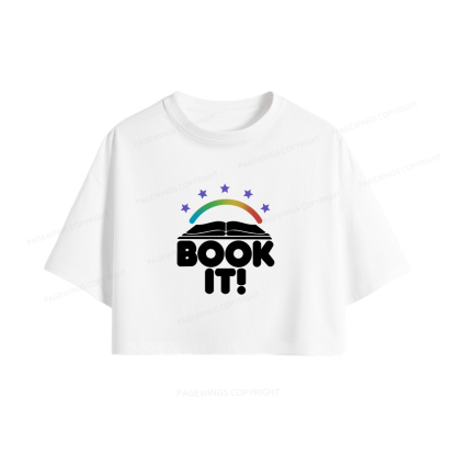 Pagewings Book It Women Crop Tops