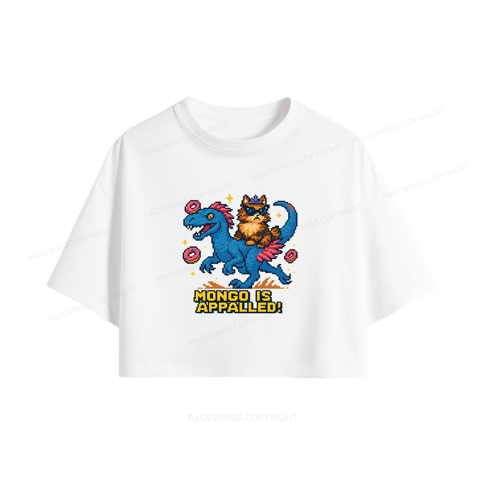 Pagewings Mongo Is Appalled Women Crop Tops