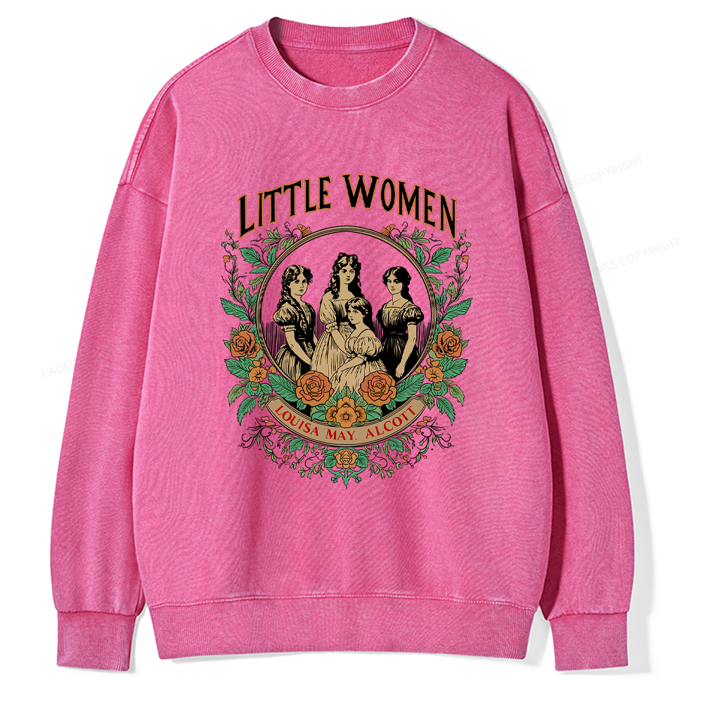 Pagewings Little Women Washed Sweatshirt