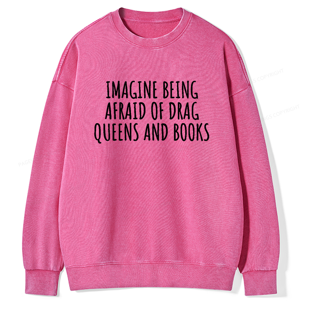Pagewings Funny Liberal Shirt Unisex Washed Sweatshirt