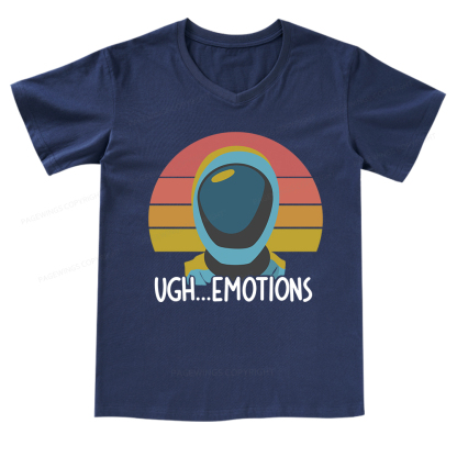 Pagewings Ugh...Emotions V-neck T-shirt