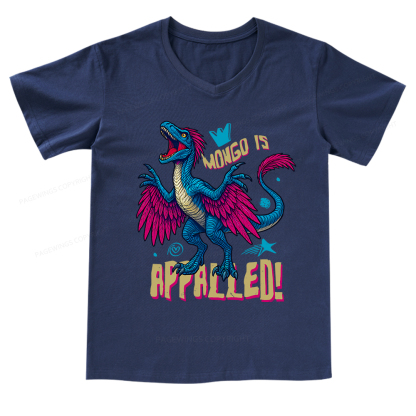 Pagewings Mongo is Appalled V-neck T-shirt