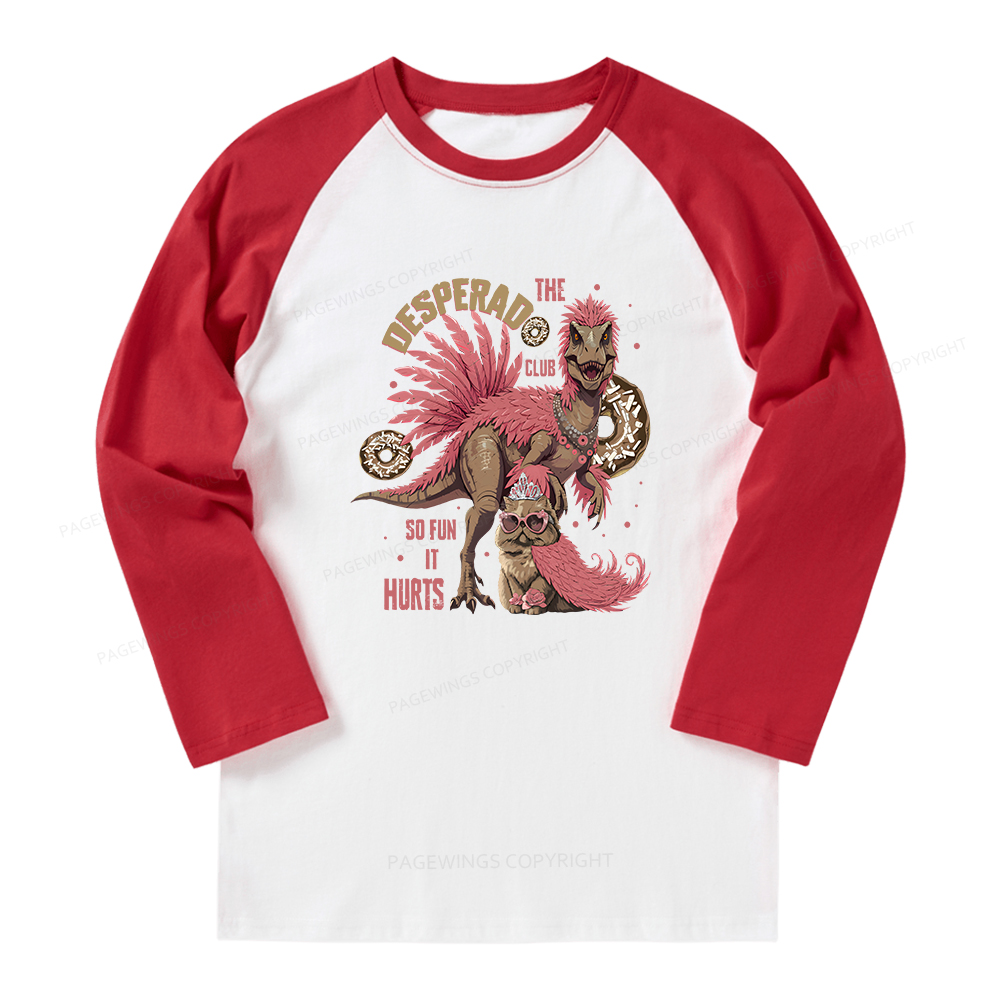 Pagewings Desperado Club Vintage Long Sleeve Raglan T-shirt