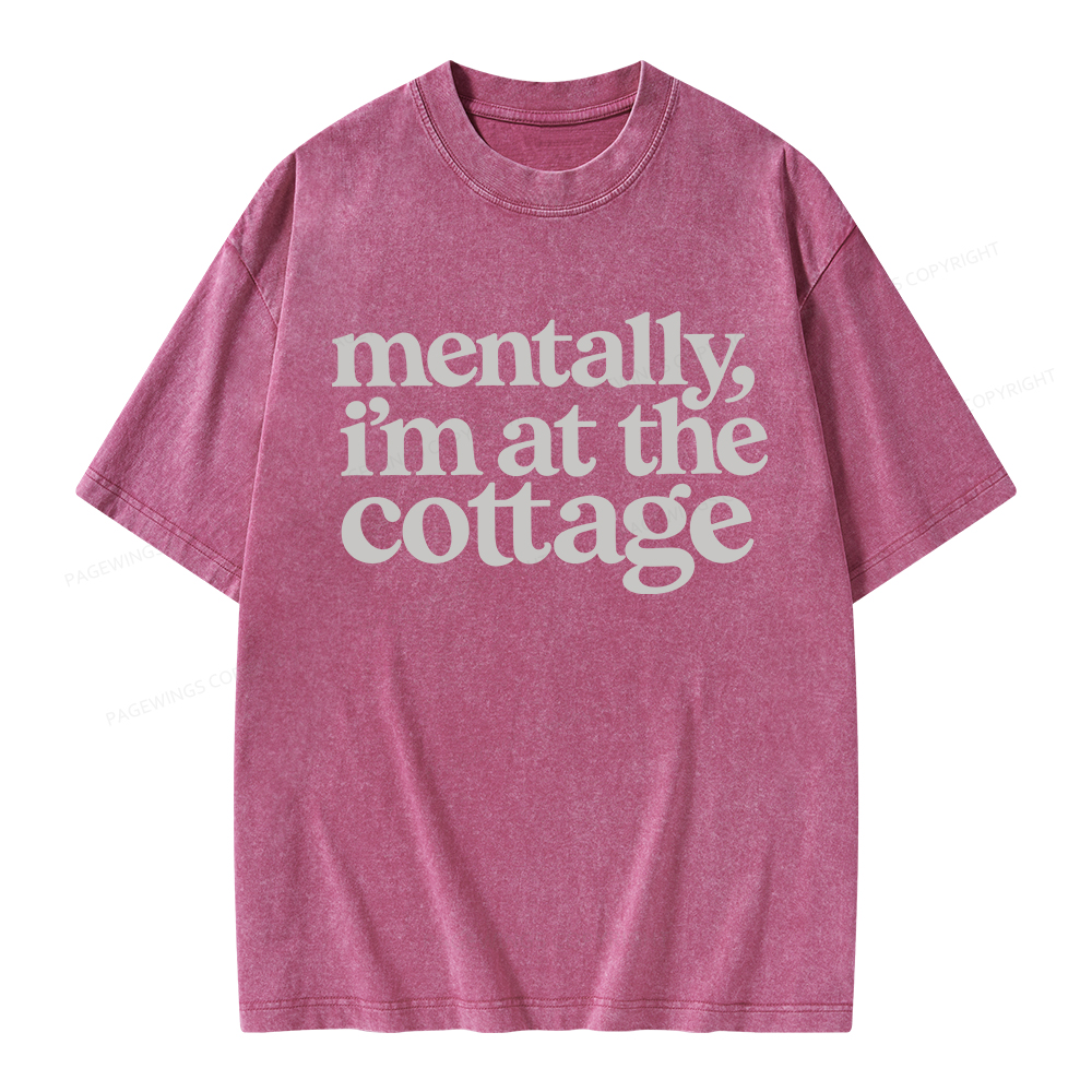 Pagewings At The Cottage Unisex Washed T-shirt