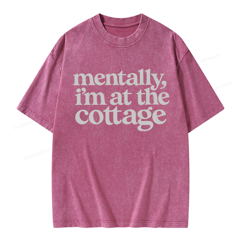 Pagewings At The Cottage Unisex Washed T-shirt