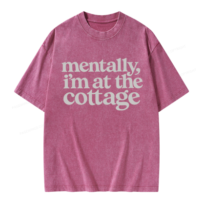 Pagewings At The Cottage Unisex Washed T-shirt
