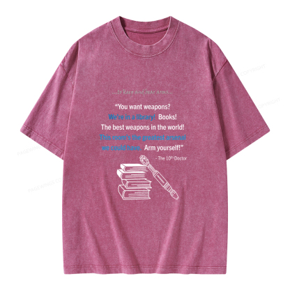 Pagewings We're In A Library Unisex Washed T-shirt