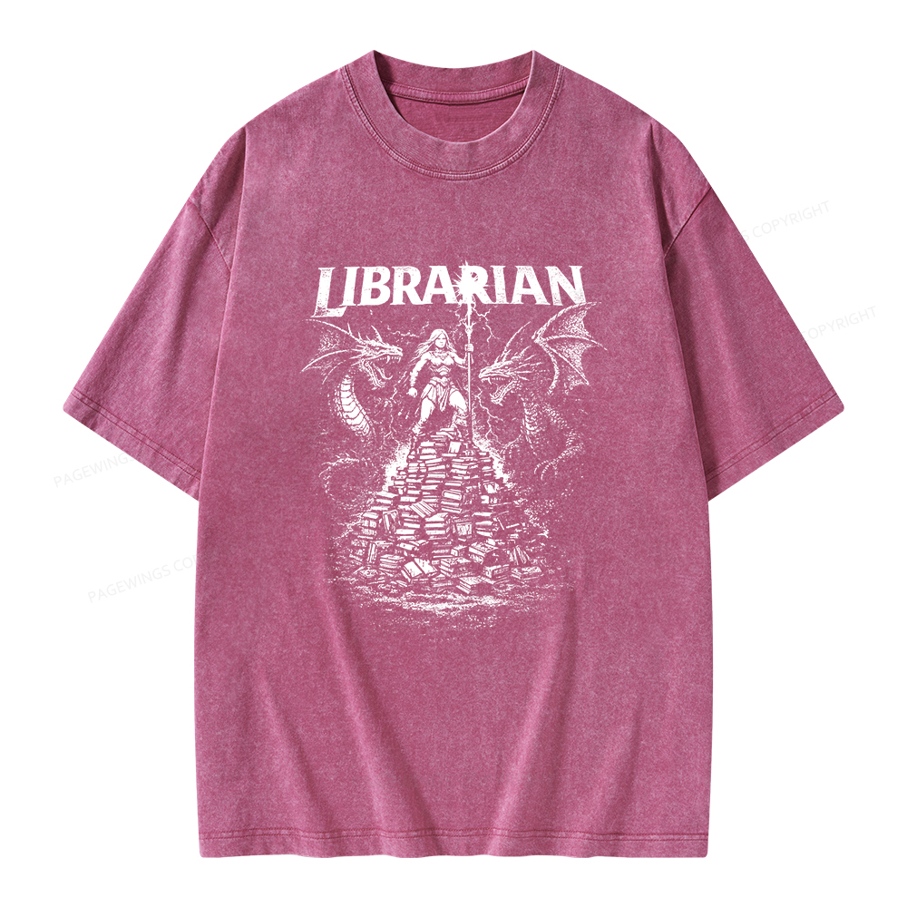 Pagewings Librarian Unisex Washed T-shirt