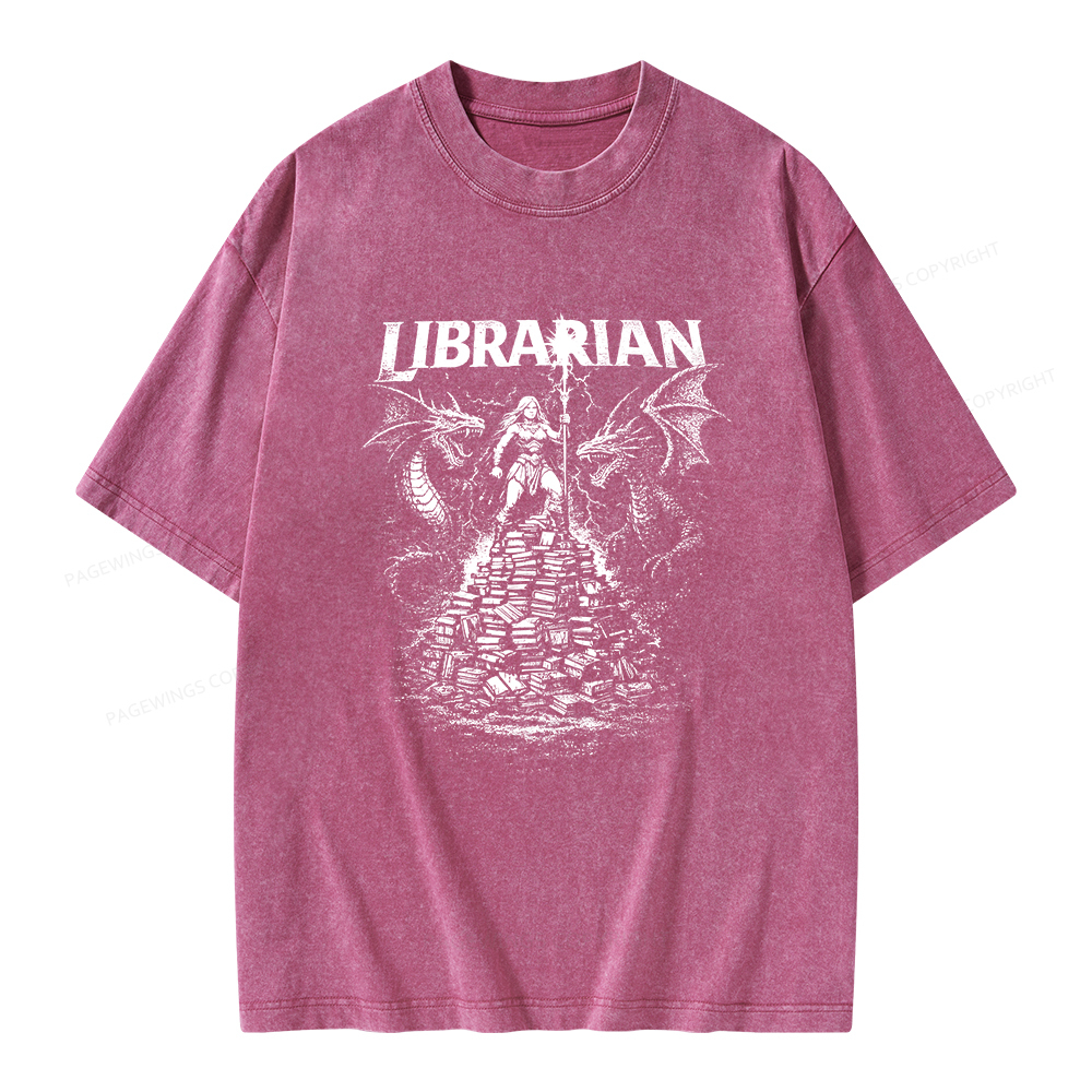 Pagewings Librarian Unisex Washed T-shirt