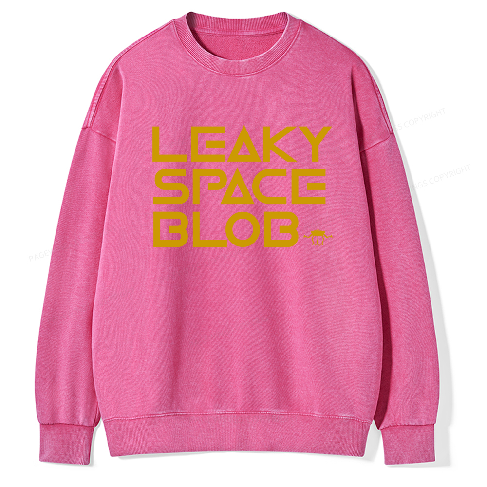 Pagewings Leaky Space Blob Washed Sweatshirt