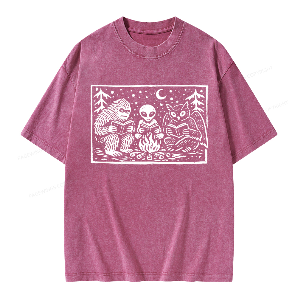 Pagewings Book Lover Unisex Washed T-shirt