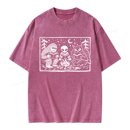 Pagewings Book Lover Unisex Washed T-shirt