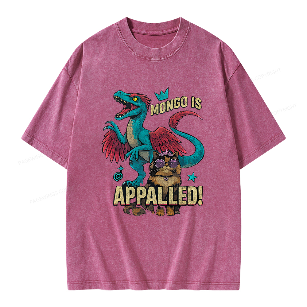 Pagewings Mongo is Appalled Unisex Washed T-shirt