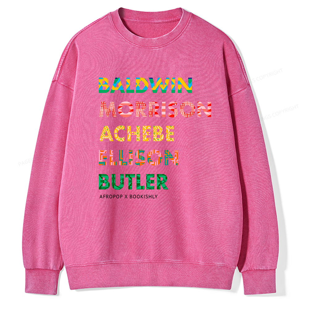 Pagewings Afropop X Bookishly Washed Sweatshirt