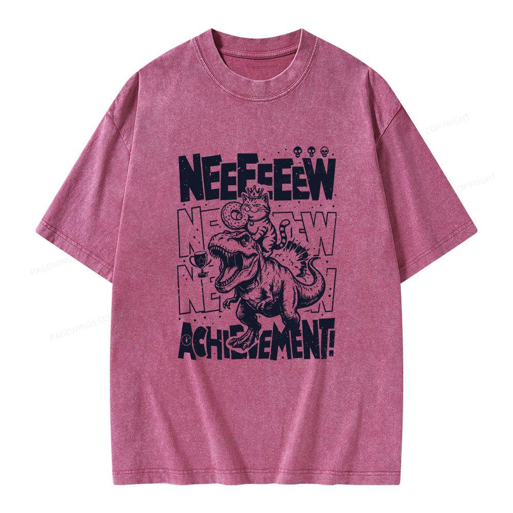 Pagewings New Achievement Book Unisex Washed T-shirt