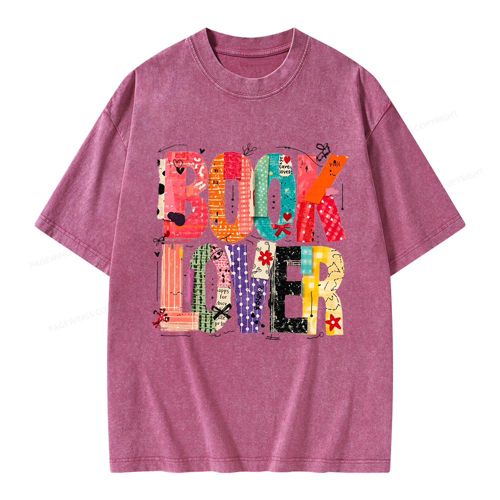 Pagewings Book Lover Unisex Washed T-shirt