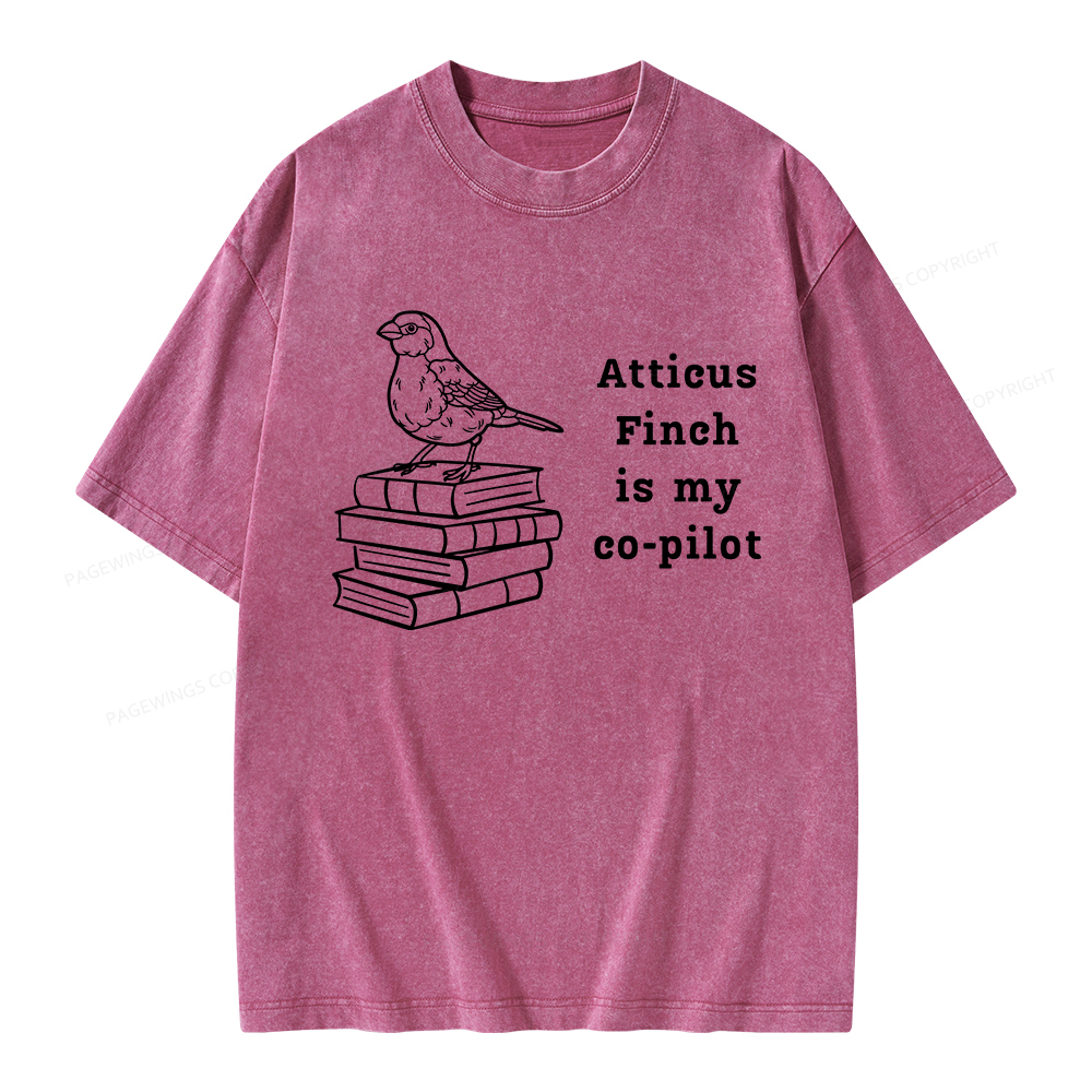 Pagewings Atticus Finch Unisex Washed T-shirt