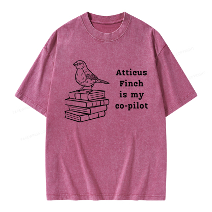 Pagewings Atticus Finch Unisex Washed T-shirt
