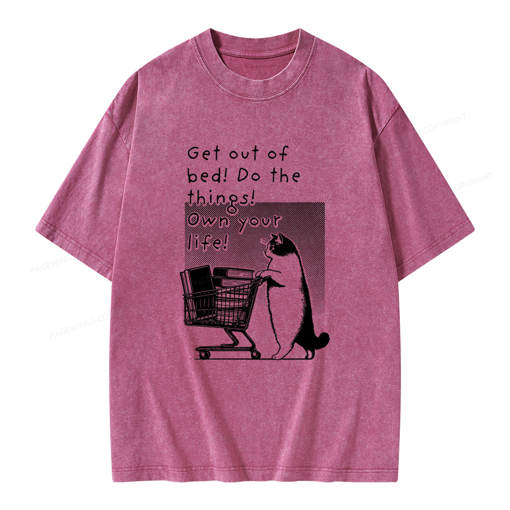 Pagewings Do The Things! Own Your Life Unisex Washed T-shirt