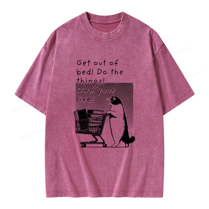 Pagewings Do The Things! Own Your Life Unisex Washed T-shirt