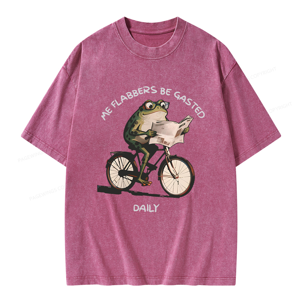 Pagewings Me Flabbers Be Gasted Daily Unisex Washed T-shirt
