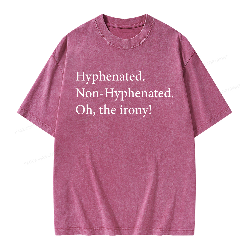 Pagewings Non Hyphenated Unisex Washed T-shirt