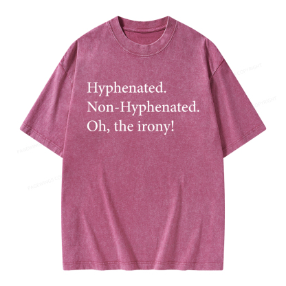 Pagewings Non Hyphenated Unisex Washed T-shirt