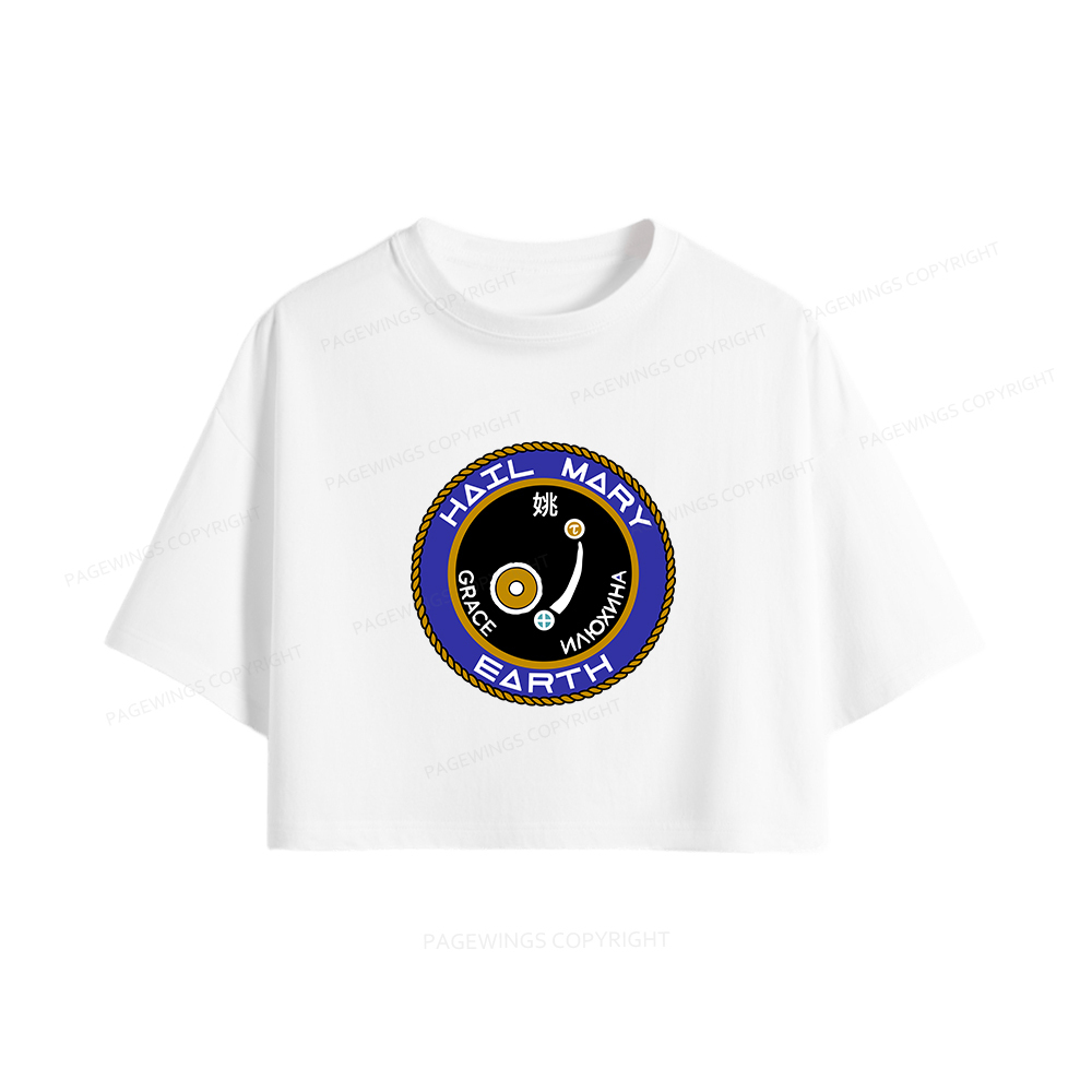 Pagewings Mission Patch Women Crop Tops