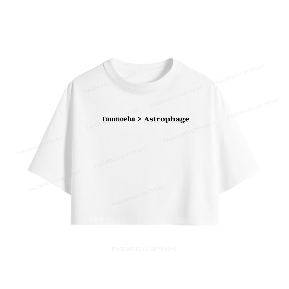 Pagewings Taumoeba Astrophage Women Crop Tops