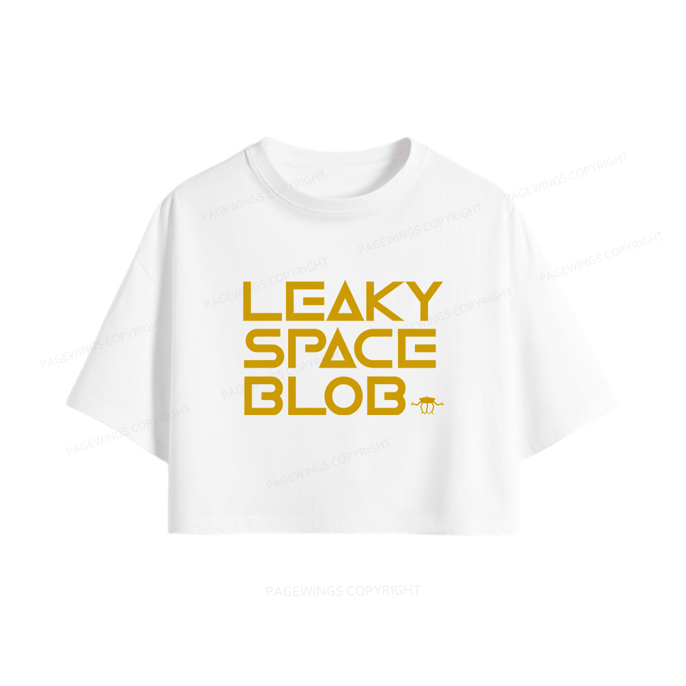 Pagewings Leaky Space Blob Women Crop Tops