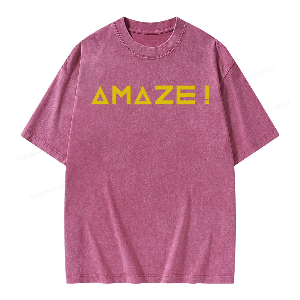 Pagewings Amaze Unisex Washed T-shirt