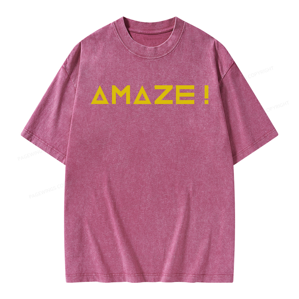 Pagewings Amaze Unisex Washed T-shirt