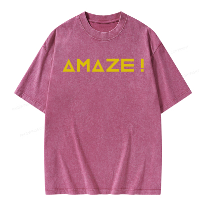 Pagewings Amaze Unisex Washed T-shirt