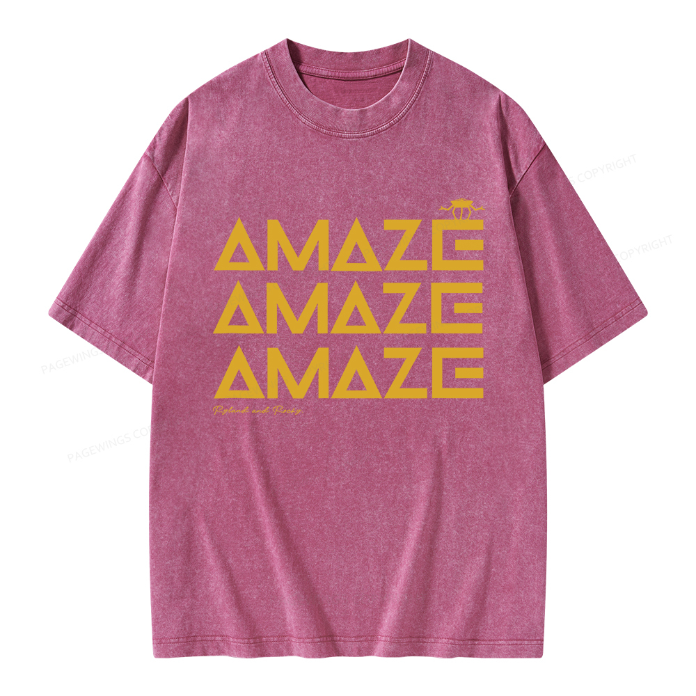 Pagewings Amaze Unisex Washed T-shirt