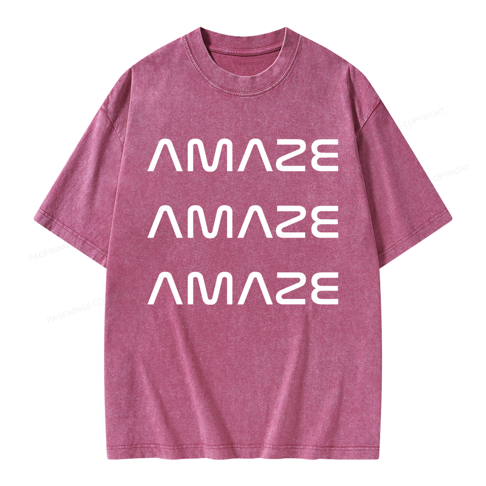 Pagewings Amaze Unisex Washed T-shirt
