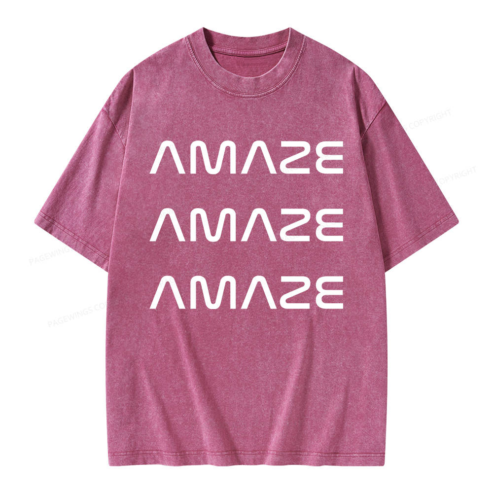 Pagewings Amaze Unisex Washed T-shirt