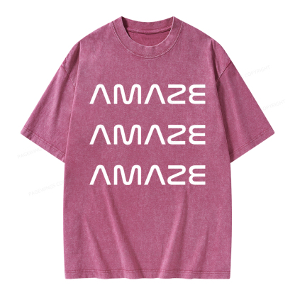 Pagewings Amaze Unisex Washed T-shirt