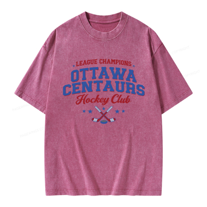 Pagewings Hockey Romance Unisex Washed T-shirt