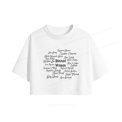 Pagewings Banned books Women Crop Tops