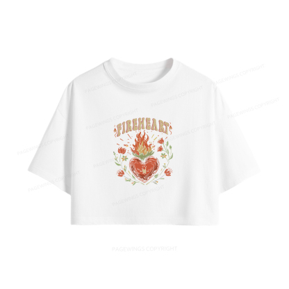 Pagewings Vintage Fantasy Women Crop Tops